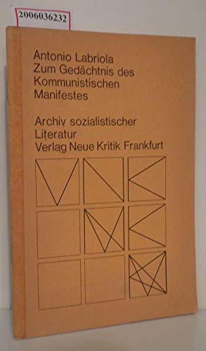 Beispielbild fr Zum Gedchtnis des Kommunistischen Manifestes. Eingeleitet u. bersetzt v. Franz Mehring, zum Verkauf von modernes antiquariat f. wiss. literatur