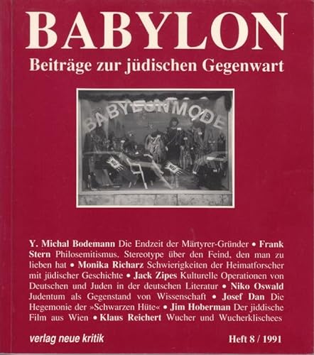 9783801502478: Babylon: Beitrage zur judischen Gegenwart (German Edition) - Diner, Dan/Koch, Gertrud u.a. (Hrsg.)