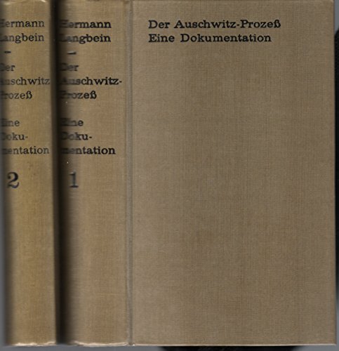 Der Auschwitz-Prozeß: Eine Dokumentation: 2 Bde. - Hermann Langbein