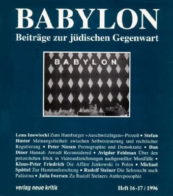 9783801503024: Babylon, Beitrge zur jdischen Gegenwart, H.16/17