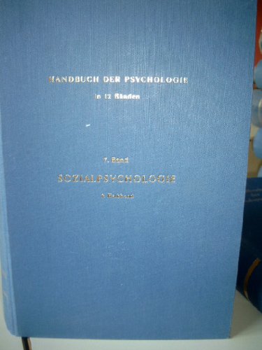 Imagen de archivo de Sozialpsychologie. 2.Halbband: Forschungsberichte a la venta por Bernhard Kiewel Rare Books