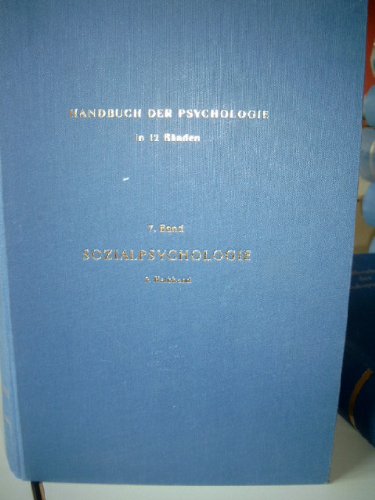 Stock image for Sozialpsychologie, - Gttingen : Verlag fr Psychologie Hogrefe for sale by medimops