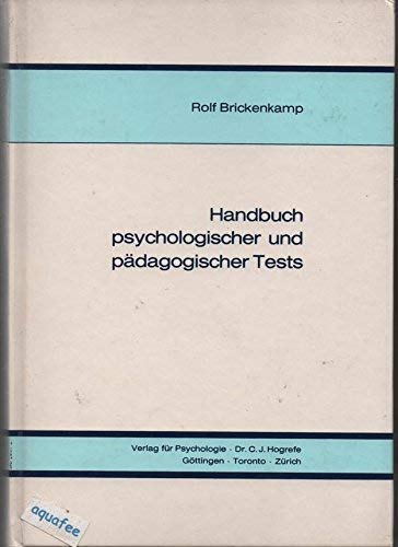 Stock image for Handbuch psychologischer und pdagogischer Tests for sale by Bernhard Kiewel Rare Books