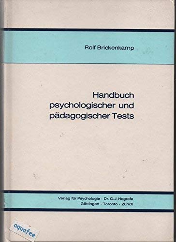 9783801700928: Handbuch psychologischer und pädagogischer Tests (German Edition)