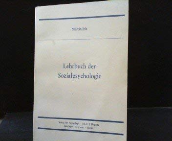 Imagen de archivo de Lehrbuch der Sozialpsychologie a la venta por Bchergalerie Westend