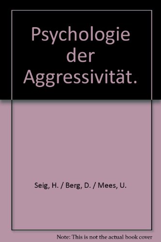 Stock image for Psychologie der Aggressivitt for sale by Versandantiquariat Christoph Gro