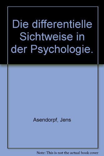 Beispielbild fr Die differentielle Sichtweise in der Psychologie zum Verkauf von medimops