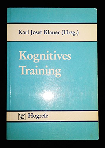 9783801706111: Kognitives Training