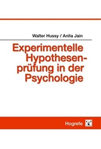 Beispielbild fr Experimentelle Hypothesenprfung in der Psychologie. zum Verkauf von Books Unplugged