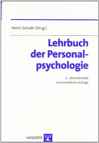 Beispielbild fr Lehrbuch der Personalpsychologie zum Verkauf von medimops