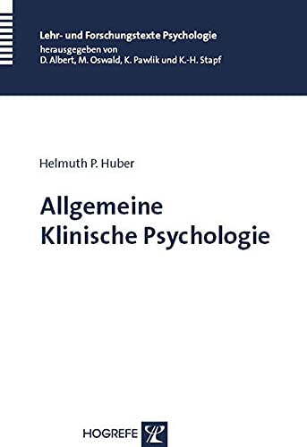 9783801720636: Allgemeine Klinische Psychologie