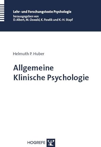 9783801720636: Allgemeine Klinische Psychologie