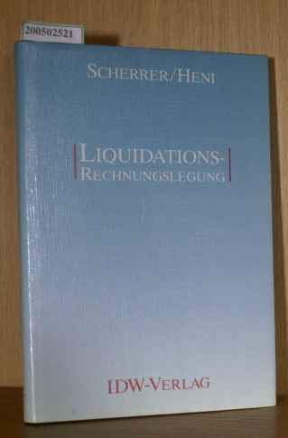 Stock image for Liquidations-Rechnungslegung for sale by Buchpark