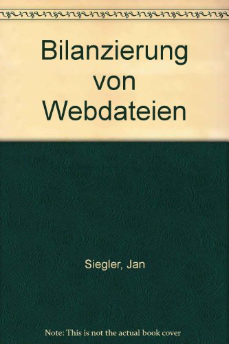 9783802109034: Bilanzierung von Webdateien