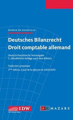 Beispielbild fr Deutsches Bilanzrecht - Droit comptable allemand: Deutsch-franzsische Textausgabe - Traduction synoptique zum Verkauf von medimops