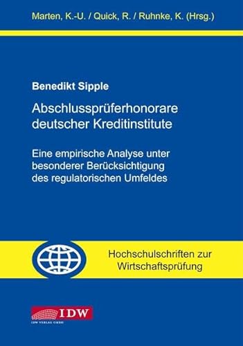 9783802119590: Abschlussprferhonorare deutscher Kreditinstitute