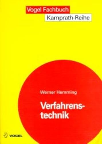 Verfahrenstechnik. (Lernmaterialien) (9783802317743) by Hemming, Werner
