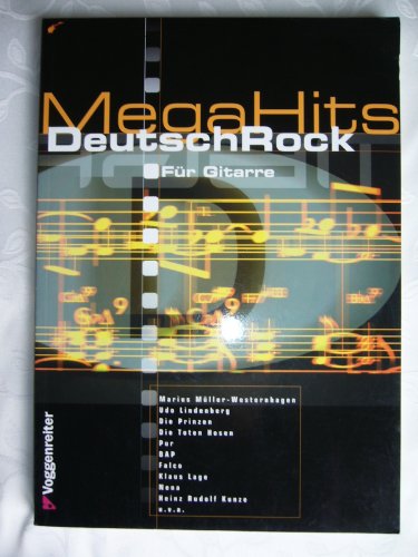 Stock image for Mega Hits Deutsch Rock. Fr Gitarre. for sale by Antiquariat Herrmann