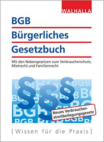 Beispielbild fr BGB - Brgerliches Gesetzbuch Ausgabe 2017: Mit den Nebengesetzen zum Verbraucherschutz, Mietrecht und Familienrecht zum Verkauf von medimops