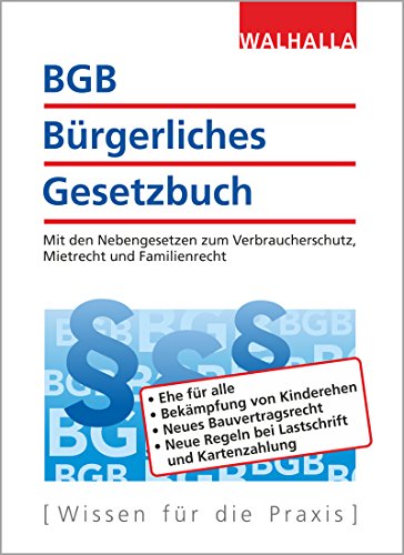 Stock image for BGB - Brgerliches Gesetzbuch Ausgabe 2018 for sale by medimops
