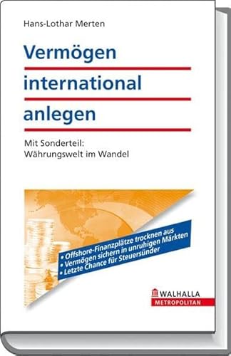 Stock image for Vermgen international steuern: Mit Sonderteil: Whrungswelt im Wandel for sale by medimops