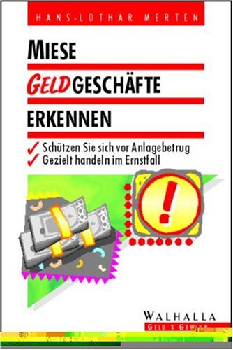Stock image for Miese Geldgeschfte erkennen for sale by DER COMICWURM - Ralf Heinig