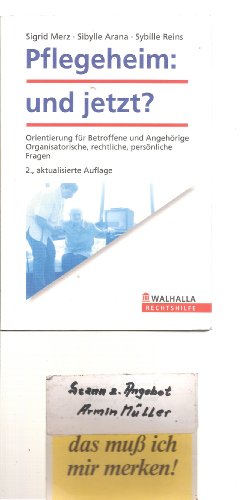 Imagen de archivo de Pflegeheim - und jetzt? a la venta por medimops