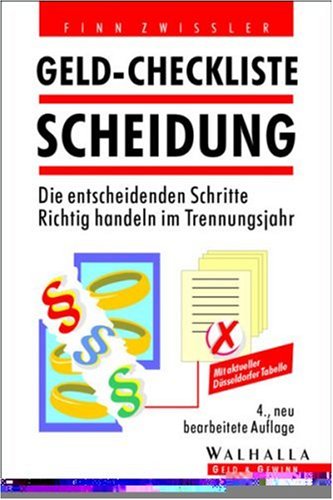 Geld-Checkliste Scheidung (Livre en allemand) - Finn Zwißler