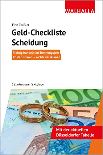 Beispielbild fr Geld-Checkliste Scheidung: Richtig handeln im Trennungsjahr; Kosten sparen - nichts versumen; Walhalla Rechtshilfen zum Verkauf von medimops