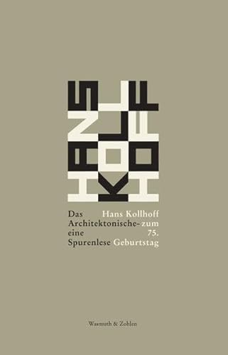 Stock image for Das Architektonische - eine Spurenlese. for sale by SKULIMA Wiss. Versandbuchhandlung