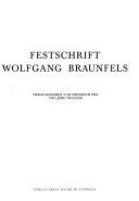 Beispielbild fr Festschrift Wolfgang Braunfels. Festschrift zum 65. Geburtstag. zum Verkauf von Antiquariaat Schot