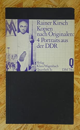 Stock image for Kopien nach Originalen. 4 Portrts aus der DDR. for sale by medimops