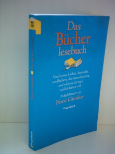 9783803122001: Das Bcherlesebuch.