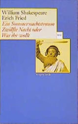 Beispielbild fr Ein Sommernachtstraum / Zwlfte Nacht oder Was ihr wollt -Language: german zum Verkauf von GreatBookPrices