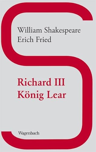 Imagen de archivo de Richard III. / Knig Lear. a la venta por Buchhandlung&Antiquariat Arnold Pascher