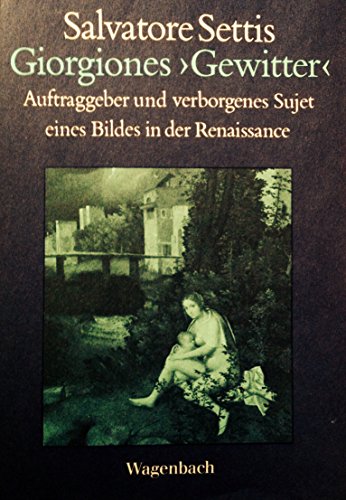 9783803135063: Giorgiones Gewitter. Auftraggeber und verborgenes Sujet eines Bides in der Renaissance