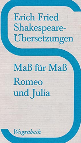 Beispielbild fr Ma fr Ma / Romeo und Julia zum Verkauf von Versandantiquariat Felix Mcke