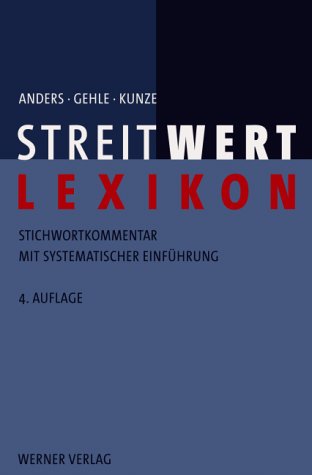 9783804110793: Anders, M: Streitwert-Lexikon