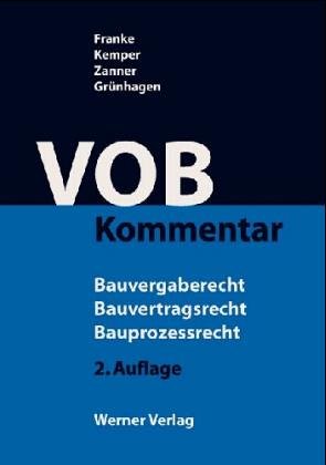Stock image for VOB-Kommentar Bauvergaberecht, Bauvertragsrecht for sale by Buchpark
