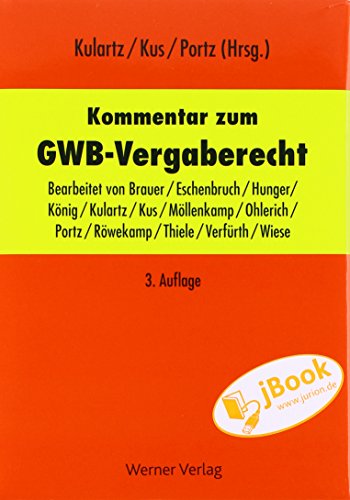 9783804122949: Kommentar zum GWB-Vergaberecht