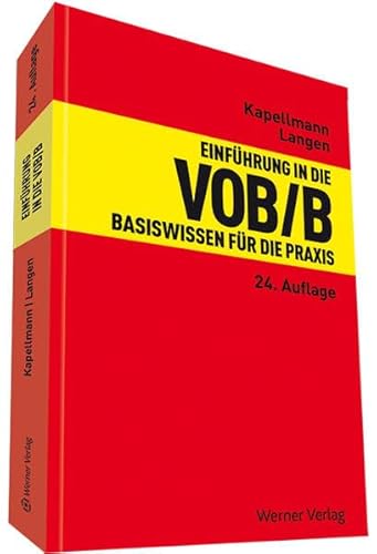 Stock image for Einfhrung in die VOB/B: Basiswissen fr die Praxis for sale by medimops