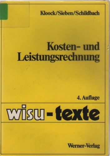 Stock image for Kosten- und Leistungsrechnung for sale by Antiquariat Armebooks