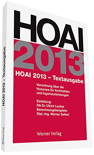 Beispielbild fr HOAI 2013 - Textausgabe zum Verkauf von Buchpark