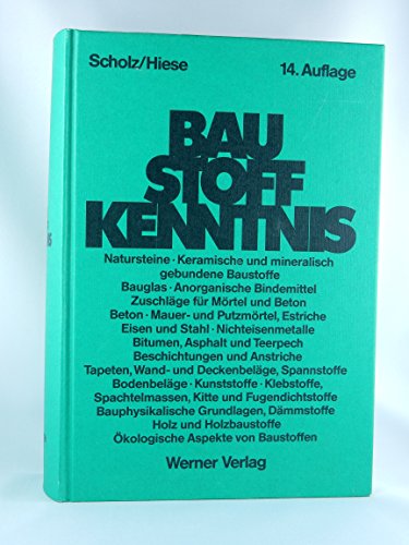 9783804141452: Baustoffkenntnis (Livre en allemand)