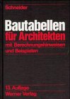 Stock image for Bautabellen fr Architekten for sale by medimops
