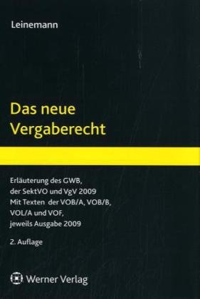 Stock image for Das neue Vergaberecht for sale by Buchpark