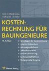 Stock image for Kosten-Rechnung fr Bauingenieure for sale by medimops