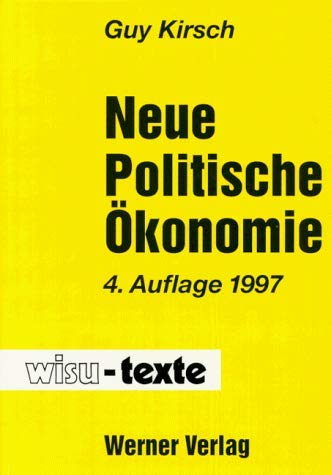 9783804149342: Neue Politische konomie.