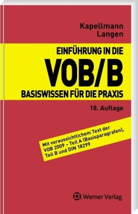 Stock image for Einfhrung in die VOB/B for sale by Buchpark