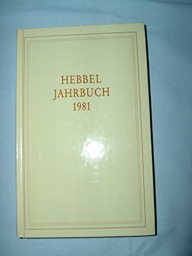 9783804202696: Hebbel-Jahrbuch: 1982